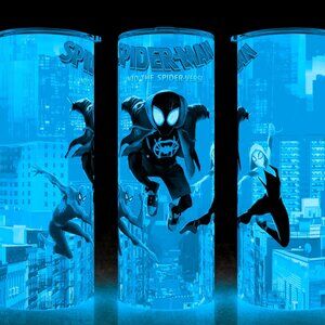 Glow in the Dark Spiderman Into the Spiderverse Cup Mug Tumbler  20oz
